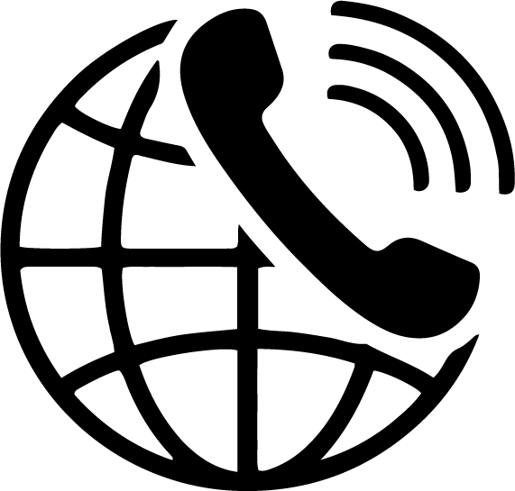 VoIP headset icon representing internet voice services